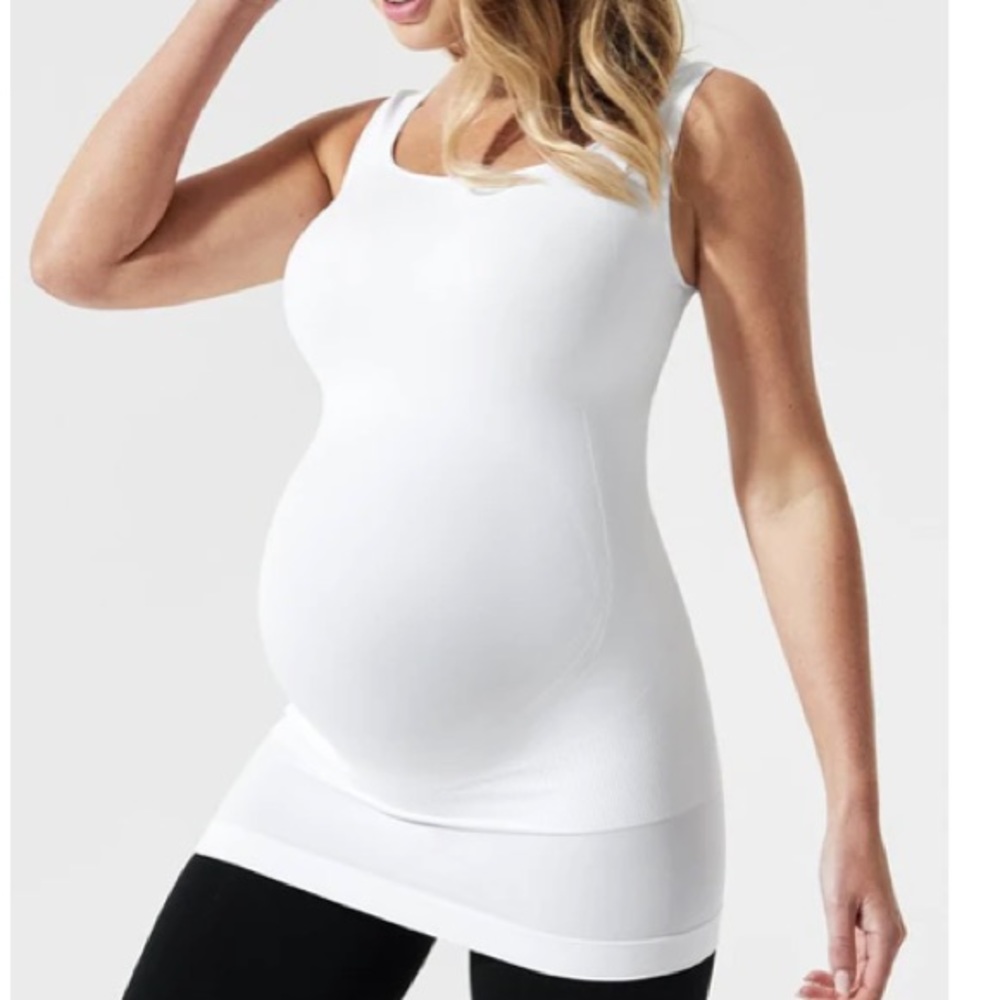Blanqi Everyday Support Maternity Tank Size M White